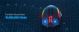 Redragon M612 PRO BT & 2.4RGB Gaming Mouse, 8000 DPI Wired/Wireless Optical Gamer Mice 11 Programmable Buttons & 6 Backlit Modes