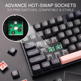 Redragon K556 RGB LED Backlit Wired Mechanical Gaming Keyboard, Aluminum Base, 104 Standard Key, Red Switches