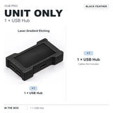HMLAB ZNEO Gaming USB Hub - 2-to-3 Port, 8K Hz, Independent Power, With Screen, Trendy for Gaming Ambience Desk Setup