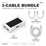 HMLAB ZNEO Gaming USB Hub - 2-to-3 Port, 8K Hz, Independent Power, With Screen, Trendy for Gaming Ambience Desk Setup