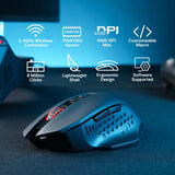 Redragon M656 Gainer Wireless Gaming Mouse 4000 DPI 2.4GHz Gamer Mouse 7 Programmable Buttons 5 DPI Levels Red LED Backlit