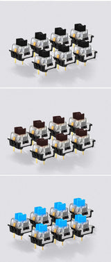 REDRAGON SMD RGB MX Switch 3Pin Clicky Linear Tactile Silent Red Blue Black Brown Purple Switche For Backlit Mechanical Keyboard