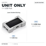 HMLAB ZNEO Gaming USB Hub - 2-to-3 Port, 8K Hz, Independent Power, With Screen, Trendy for Gaming Ambience Desk Setup
