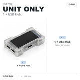 HMLAB ZNEO Gaming USB Hub - 2-to-3 Port, 8K Hz, Independent Power, With Screen, Trendy for Gaming Ambience Desk Setup