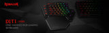 Redragon K585 DITI One-Handed RGB Mechanical Gaming Keyboard,Wrist Rest 42 Keys Type-C Professional Gaming Keypad Hot-Swappable