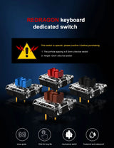 REDRAGON SMD RGB MX Low Profile 5.5 Switch 3Pin Clicky Linear Tactile Silent Mechanical Keyboard Red Black Blue Brown Switche
