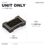 HMLAB ZNEO Gaming USB Hub - 2-to-3 Port, 8K Hz, Independent Power, With Screen, Trendy for Gaming Ambience Desk Setup