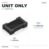 HMLAB ZNEO Gaming USB Hub - 2-to-3 Port, 8K Hz, Independent Power, With Screen, Trendy for Gaming Ambience Desk Setup