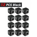 iLMH Non-magnetic Strong Cable Clips Adjustable Cord Holder, Adhesive Under Desk Mgmt Organizer, Home Office Car Wall Desktop