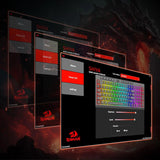 Redragon K515 Shiva Wired RGB Membrane Gaming Keyboard, 98 Keys Mechanical-Feel Keyboard w/Smooth Linear Switch