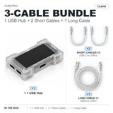 HMLAB ZNEO Gaming USB Hub - 2-to-3 Port, 8K Hz, Independent Power, With Screen, Trendy for Gaming Ambience Desk Setup