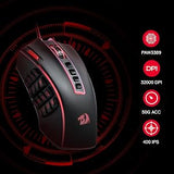 Redragon M990 MMO Gaming Mouse, 32000 DPI High Precision Wired RGB Gamer Mouse W/23 Programmable Buttons, 16 Side Macro Keys