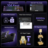 Redragon K556 RGB LED Backlit Wired Mechanical Gaming Keyboard, Aluminum Base, 104 Standard Key, Red Switches