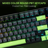 Redragon K556 RGB LED Backlit Wired Mechanical Gaming Keyboard, Aluminum Base, 104 Standard Key, Red Switches