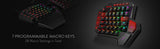 Redragon K585 Wired DITI One-Handed RGB Mechanical Gaming 42 Keys Type-C Gaming Hot-Swappable Wrist Rest Keyboard
