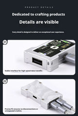HMLAB ZNEO Gaming USB Hub - 2-to-3 Port, 8K Hz, Independent Power, With Screen, Trendy for Gaming Ambience Desk Setup