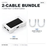 HMLAB ZNEO Gaming USB Hub - 2-to-3 Port, 8K Hz, Independent Power, With Screen, Trendy for Gaming Ambience Desk Setup