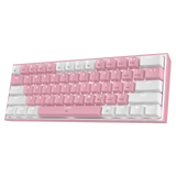 Redragon K617 Fizz 60% Wired RGB Gaming Keyboard, 61 Keys Hot-Swap Compact Mechanical Keyboard Red Switch