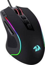 Redragon M612 Predator RGB Gaming Mouse 8000 DPI Wired Optical with 11 Programmable Buttons, White