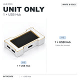 HMLAB ZNEO Gaming USB Hub - 2-to-3 Port, 8K Hz, Independent Power, With Screen, Trendy for Gaming Ambience Desk Setup