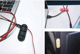 VIKEFON Cable Cord Wire Organizer Silicone USB Cable Winder Management Clips Self Adhesive for Mouse Keyboard Headset For iPhone