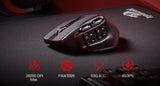 Redragon M811 PRO Wireless MMO Gaming Mouse, 15 Programmable Buttons RGB Gamer Mouse, 10 Side Macro Keys