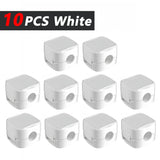 iLMH Non-magnetic Strong Cable Clips Adjustable Cord Holder, Adhesive Under Desk Mgmt Organizer, Home Office Car Wall Desktop