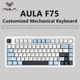 AULA F75 2.4G Wireless/Bluetooth/Wired Gaming Mechanical Keyboard RGB Customized 75% Layout OEM Profile Gasket Structure