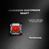 REDRAGON SMD RGB MX Switch 3Pin Clicky Linear Tactile Silent Red Blue Black Brown Purple Switche For Backlit Mechanical Keyboard