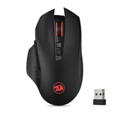 Redragon M656 Gainer Wireless Gaming Mouse 4000 DPI 2.4GHz Gamer Mouse 7 Programmable Buttons 5 DPI Levels Red LED Backlit