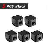 iLMH Non-magnetic Strong Cable Clips Adjustable Cord Holder, Adhesive Under Desk Mgmt Organizer, Home Office Car Wall Desktop