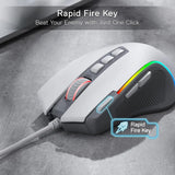 Redragon M612 RGB Gaming 8000 DPI Wired Optical Gamer Mouse 9 Programmable Buttons & 5 Backlit Modes